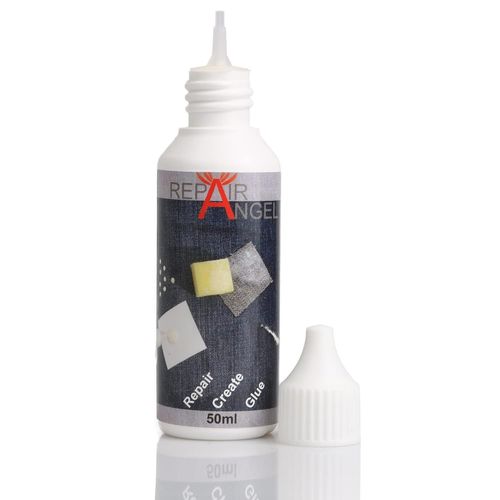Colle textile transparente résistante en machine ¿ Cuir, tissu, voiles (50 ml)