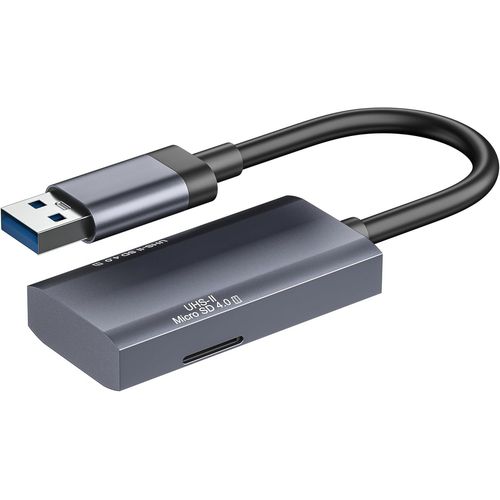 Lecteur de cartes mémoire UHS-II SD 4.0, 2 en 1 USB 3.0 USB A pour ordinateur de bureau, mini PC, ordinateurs portables, tablettes, prend en charge les cartes SD Micro SD SDXC SDHC MMC RS-MMC Micro