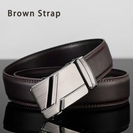 Ceinture Homme, Ceinture Homme Cuir, Ceinture Homme Marron Foncé, Peut être  Raccourcie 