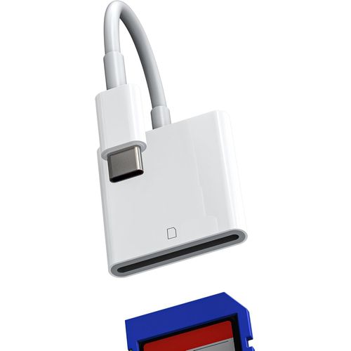 Lecteur de carte SD USB C pour Apple iPhone15 Pro Max Plus pour iPad Air MacBook Pro Compatible avec Samsung Galaxy S23 Type-C Adaptateur de mémoire Compact Flash Drive 3.0 Thunderbolt 4 3 Câble