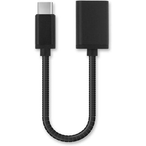 Câble OTG Compatible avec Smartphone Huawei P60, P50, P40, P30, P20, Pro, Lite, Mate 50, 40, 30 Adaptateur OTG USB C Type C Câble USB on The Go Aluminium Noir, Brancher périphériques USB