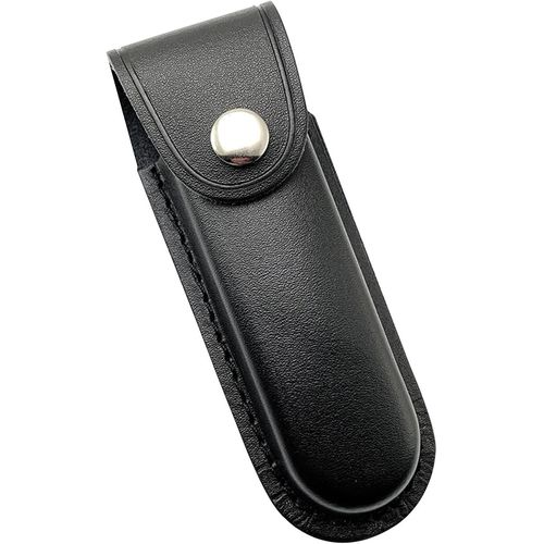 Etui Couteau Cuir,Gaine De Couteau Étui,Gaine De Couteau De Chasse,Gaine Couteau Poche Avec Boucle De Ceinture À Fermeture À Pression Pour Couteau De Poche Pliant(Sans Couteau) (Noir)