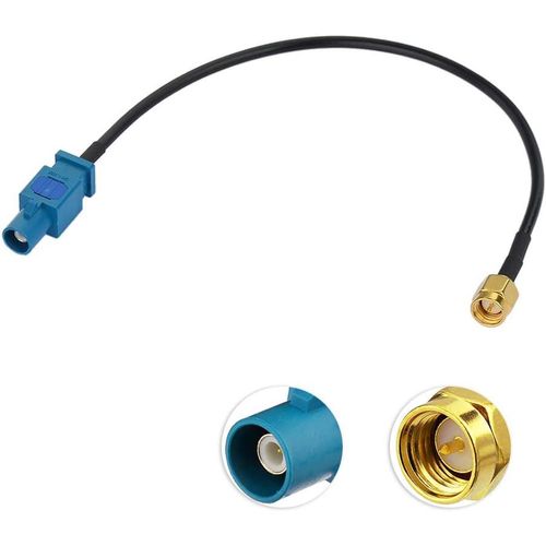 Câble SMA Antenne Dab Câble Adaptateur Fakra Z Mâle vers SMA Câble Queue Cochon Mâle rg174 coaxial Cable 20 cm pour Antenne GPS Dab Autoradio Antenne Jaguar Land Rover