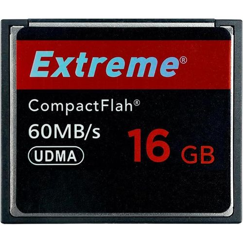 Extreme Carte Mémoire Compact Flash 16 Go, Carte Cf Haute Vitesse Vitesse Udma Jusqu'À 60 Mo/S Cartes Cf Pour Appareil Photo Reflex[LOT6241555]