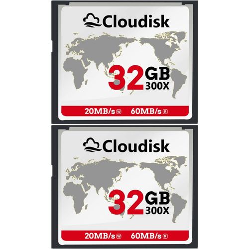 Compactflash Cf 2.0 Pour Appareil Photo Reflex Numérique, Appareil Photo Numérique Vintage Et Équipement Industriel (32Gb, 2 Cartes Par Paquet)[LOT6241210]