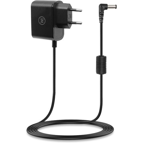Adaptateur Secteur Compatible avec la Radio de Chantier Makita DMR et BMR 116, 112, 110, 109, 108, 107, 106, 105, 104, 102, 101 (Chargeur 12V / 2m Extra Longue/Pas d'interférence) Noir