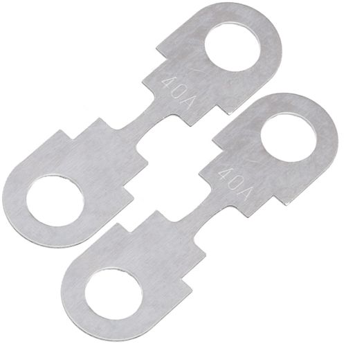 Lot De 2 Fusibles À Lame Bande Plats 40a Pour Voiture - Longueur 42 Mm - En Métal - Compatible Avec Vw Audi Seat Cupra Skoda Porsche Numéros Oe 104 249 02