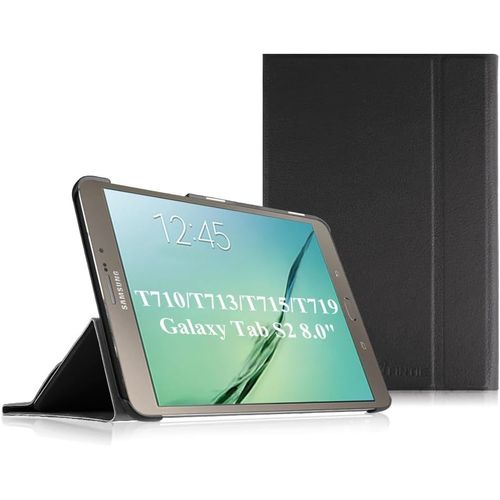 Fintie Coque Pour Samsung Galaxy Tab S2 8.0, Ultra-Mince Pu Cuir Housse Etui Avec Fonction Réveil/Sommeil Auto, Noir