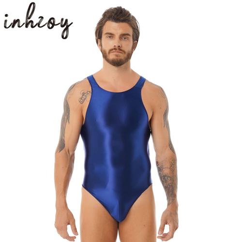 Maillot de bain une pi ce brillant pour homme costume de batterie