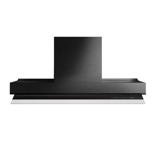 FALMEC hotte encastrable built-in VIRGOLA NO-DROP TOUCH pour le plan à induction (Noir 120 cm - acier et verre)
