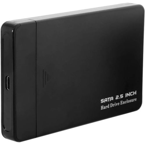 Cablecc Boîtier de disque dur externe USB-C vers SATA SSD HDD 2,5 pouces Pour ordinateur portable et PC