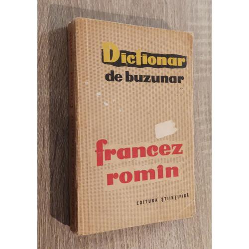 Francez - Romin Dictionar De Buzunar 1962 / Dictionnaire Français-Roumain Roumanie