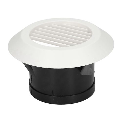 Grille d'aération ronde ABS Grille de ventilation Soffite pour salle de bain Bureau Cuisine Ventilation 4 po