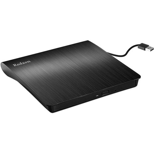 Lecteur CD DVD Externe USB 3.0, Graveur CD/DVD /-RW/ROM Transmission à Grande Windows 10/8 / 7 / XP/Vista/Linux/Mac OS