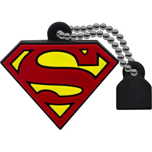 ECMMD16GDCC01 - Clé USB - 2.0 - Série Licence - Collection DC Comics - 16 Go - Superman - Matière Gomme Souple