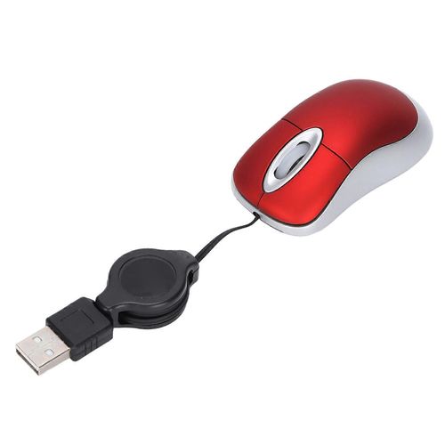 Souris filaire Portable 1600DPI Résolution Optique USB Souris 3 Façons Roue Conception Fournitures Informatiques
