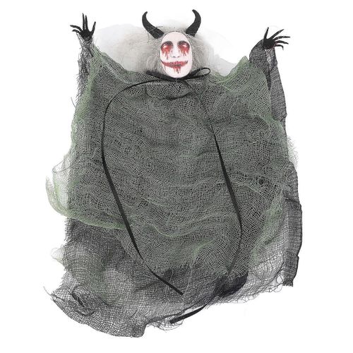 Halloween Suspendu Fantôme Décoration Simulation Vivid Fun Effrayant Effrayant Halloween Pendentif pour Halloween Party Maison hantée Vert 25x20cm / 9.8x7.9in
