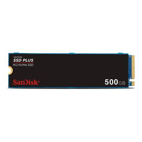 SanDisk SSD PLUS - SSD - 500 Go - interne - M.2 2280 - PCIe 3.0 (NVMe)