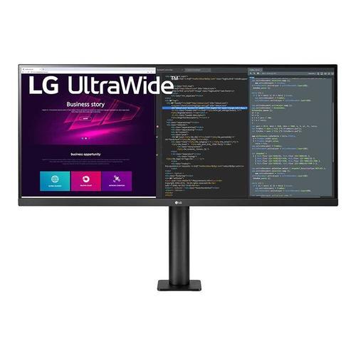 LG UltraWide 34WN780P-B - Écran LED - 34" - 3440 x 1440 UWQHD @ 75 Hz - IPS - 300 cd/m² - 1000:1 - HDR10 - 5 ms - 2xHDMI, DisplayPort - haut-parleurs