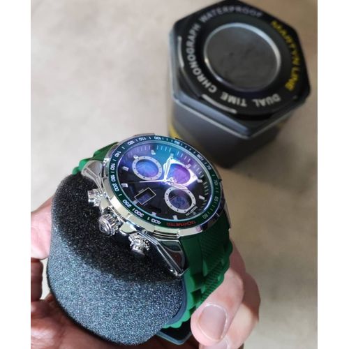 Montre Martyn Line Chronograph Waterproof Verte