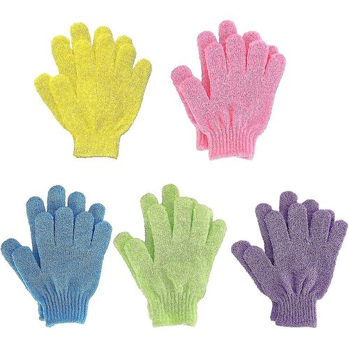 Gants Exfoliants, Gants De Bain Douche Gommage Corporel Double Face Assortis