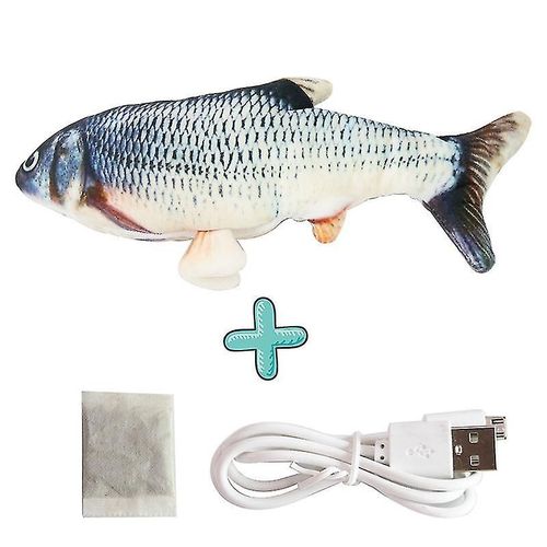 Jouet Électrique De Simulation De Poisson Pour Chat, Chargeur Usb, Jouets À Saut Automatique, Herbe-Aux-Chats, Carpe