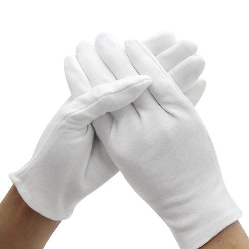 Gants En Coton Blanc, 12 Paires De Gants De Taille Extra Large De 9,4', 12 Pièces