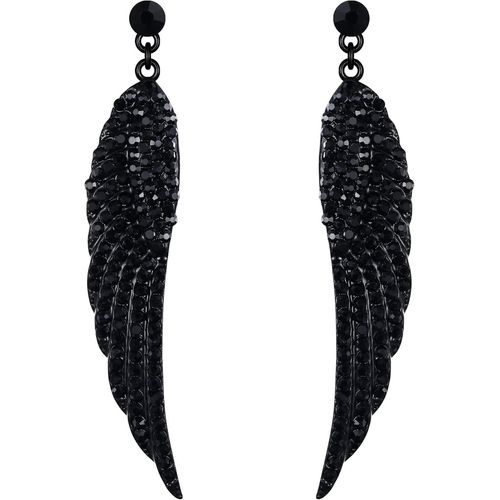 Boucles D'oreilles Pendentif Délicat Ailes De Ange Femme Bijoux Mariage Cristal Strass Cadeau