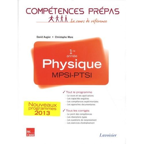 Physique Mpsi-Ptsi 1re Année