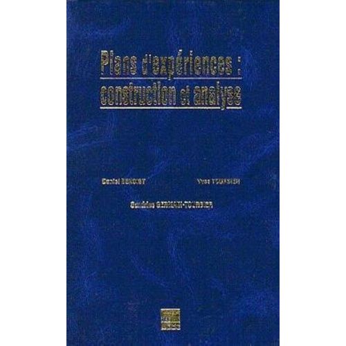 Plans D'expériences - Construction Et Analyse (1 Disquette)