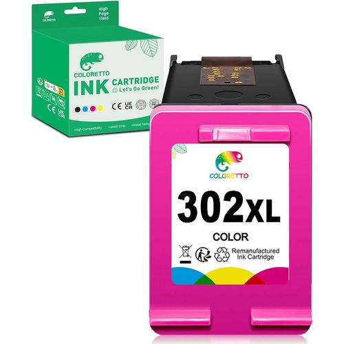 302 XL Couleur pour HP 302XL Cartouche d'encre Trois Couleurs Deskjet 3639 3630 3632 3633 3634 3636 1110 2130 2132 Envy 4520 4522 4523 4524 4527 4528 OfficeJet 3830 3831 3833 3834 4650 4656