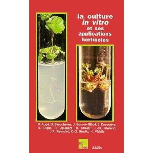 La Culture In Vitro Et Ses Applications Horticoles