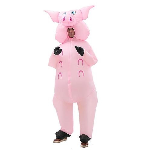 Costume De Cochon Gonflable | Costume Gonflable Drôle | Qualité Supérieure | Taille Adulte | Polyester | Confortable | Résistant | Système De Gonflage Inclus | C