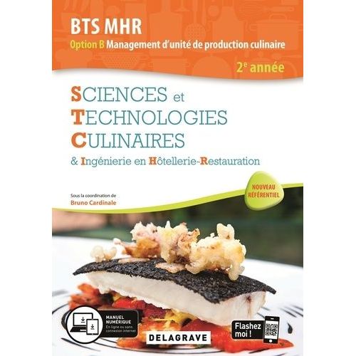 Sciences Et Technologies Culinaires (Stc) 2e Année Bts Mhr - Pochette Élève