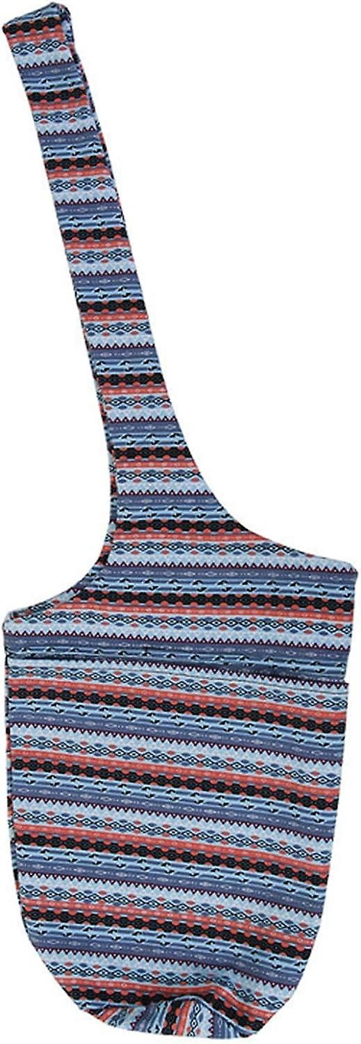Sac Pour Tapis De Yoga Avec Poche De Grande Taille, Convient À La Plupart Des Tapis De Taille Bleu