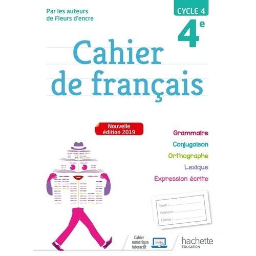 Cahier De Français 4e Cycle 4