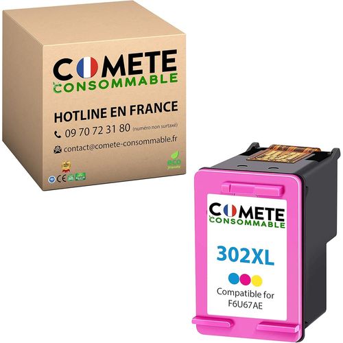 302XL - Cartouches d'encre Compatibles avec HP 302 XL - pour Cartouche 302 ou pour Encre deskjet 3639, Cartouche 3632 deskjet (1 Couleur)