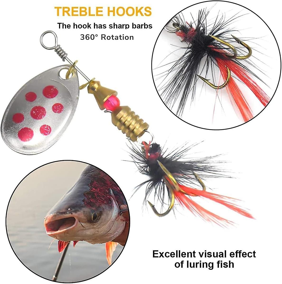 10 Pièces Leurres de Pêche Spinner, Ensemble d'Appâts Spinner Cuillère en  Métal, Paillettes, Leurres de Pêche, Poisson Artificiel, Appareil de Pêche  à l'Appât pour Truite, Achigan, Saumon, P | Rakuten, image size:1187x1197