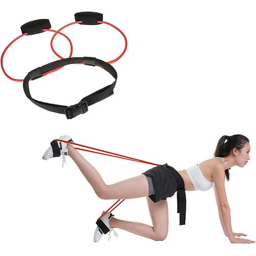 Fitness Fessiers Bande D'entraînement De Résistance Musculaire Ceinture-Yoga Ceinture Réglable Bandes De Résistance Ceinture De Bande De Taille-Butin Musculaire Pour Spo Intérieur Et Extérieur Rouge 20lb