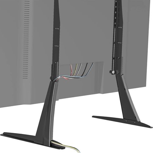 Support De Téléviseur De Bureau Universel Base Vesa Pieds De Téléviseur Montés Pour Téléviseurs À Écran Plat Lcd Led De 27 Pouces À 55 Pouces