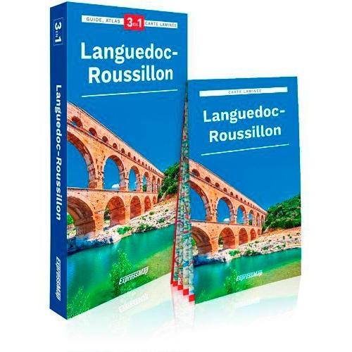 Languedoc-Roussillon - Guide + Atlas + Carte Laminée 1/350 000