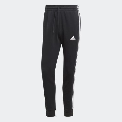 Pantalon Fuselé Molleton 3 Bandes Essentials Adidas - Black / White - Xl
