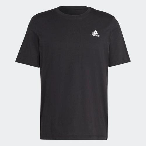 T-Shirt En Jersey À Petit Logo Brodé Essentials Adidas - Black - S