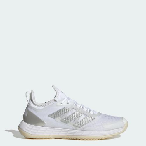Chaussures De Tennis Adizero Ubersonic 4.1 Adidas Cloud White Silver Metallic Grey One