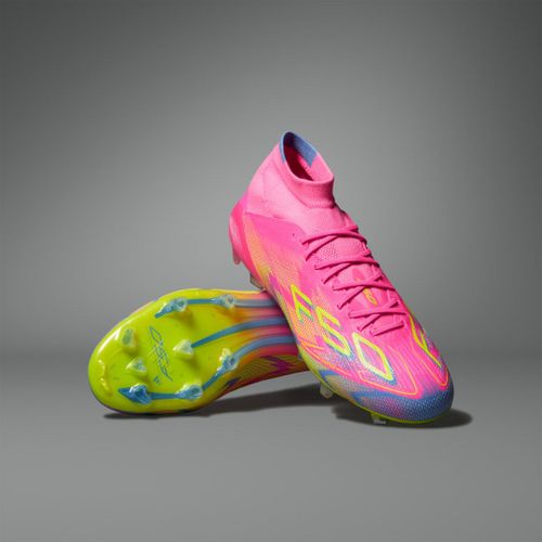 Chaussures Mismontante F50 Elite Terrain Souple Adidas Lucid Pink Lucid Lemon Blue Fusion
