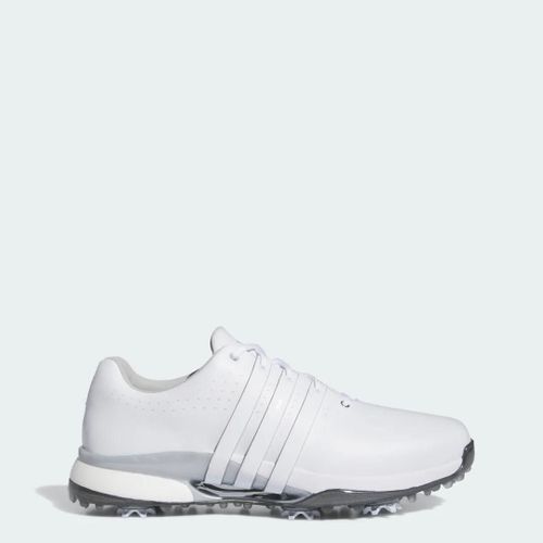 Chaussures De Golf Tour360 24 Boost Adidas Cloud White Cloud White Silver Metallic