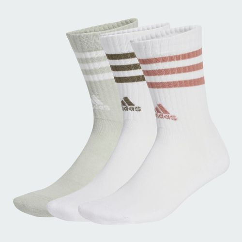 Chaussettes Matelassées 3-Stripes (3 Paires) Adidas - White / White / Wonder Silver - 40-42