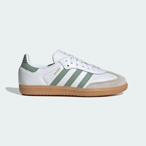 Chaussure Samba Og Enfants Adidas - Cloud White / Silver Green / Gum - 35 1/2