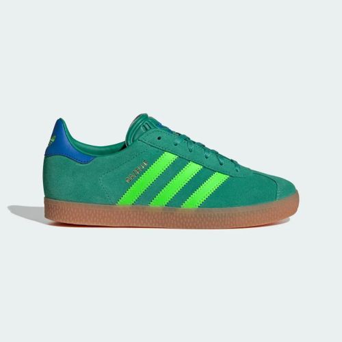 Chaussures Gazelle Enfants Adidas Semi Court Green Solar Green Blue Bird