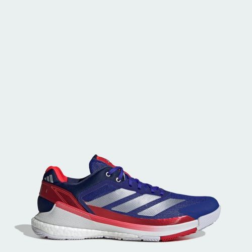 Chaussures De Padel Crazyquick Boost Adidas Lucid Blue Silver Metallic Cloud White